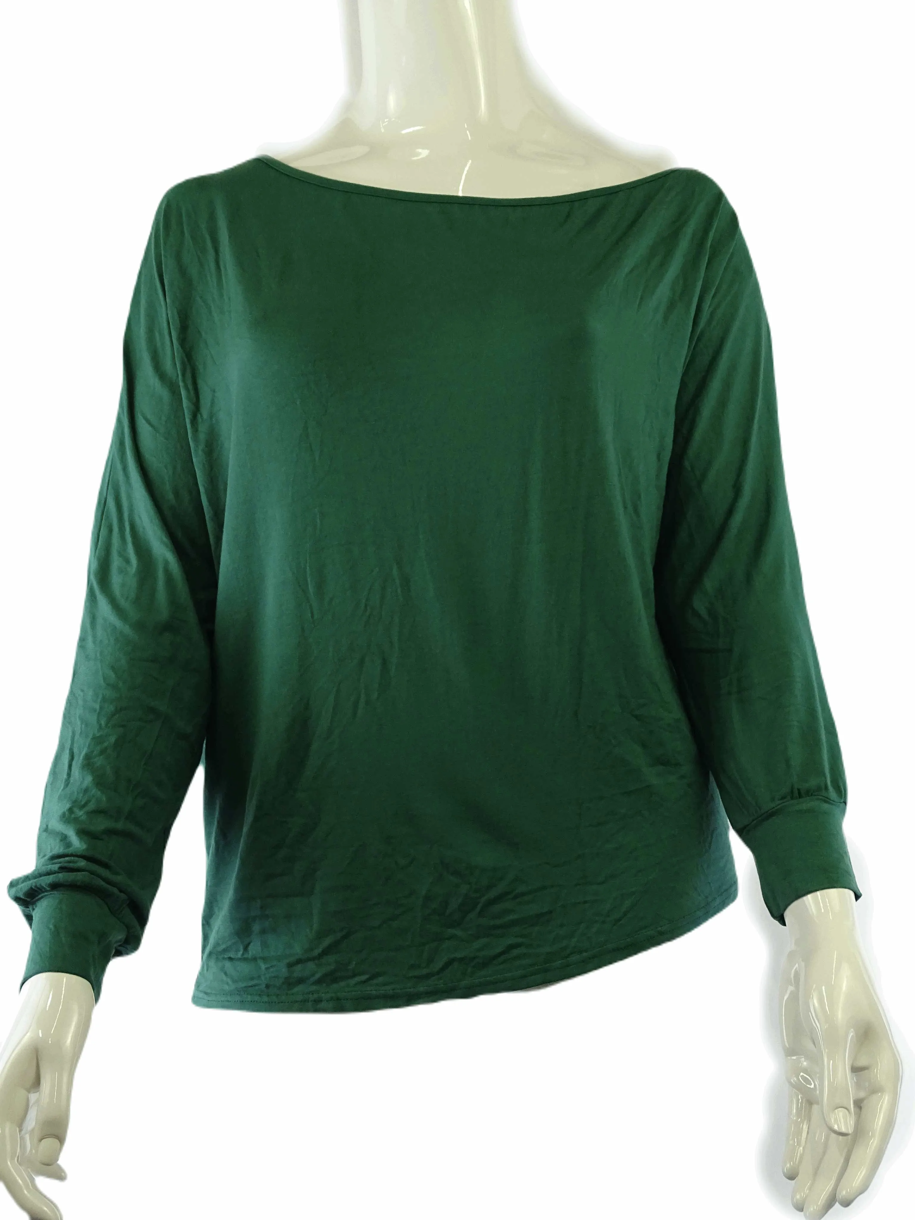 Atmos & Here Green Off-The-Shoulder Top 16