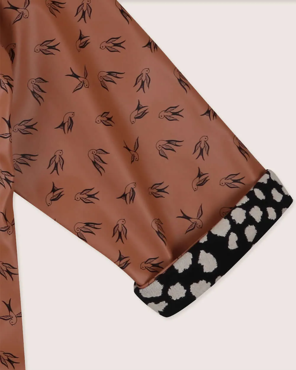 Bird Print Raincoat