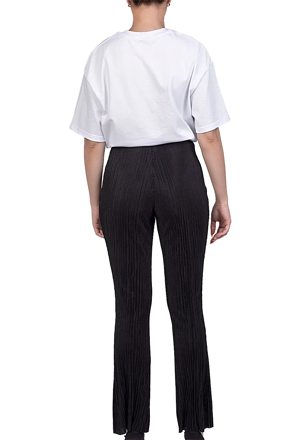 Black pleated pants