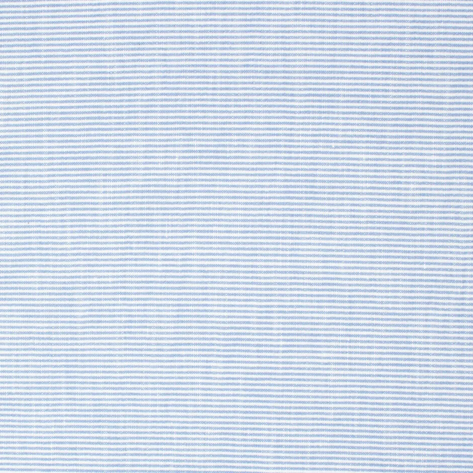 Blue Candy Pinstriped Linen & Cotton Blend Shirting