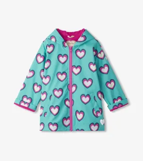 Color-Changing Raincoat - Hearts