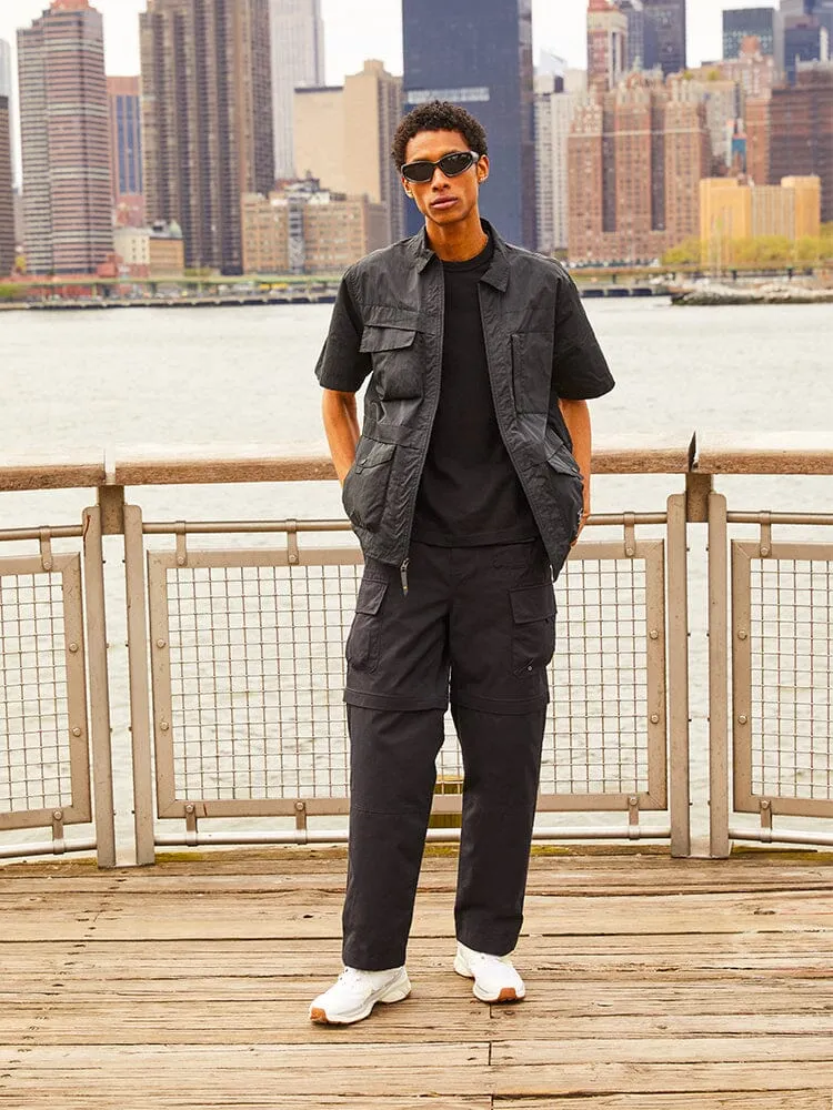 CONVERTIBLE CARGO PANT (BLACK)