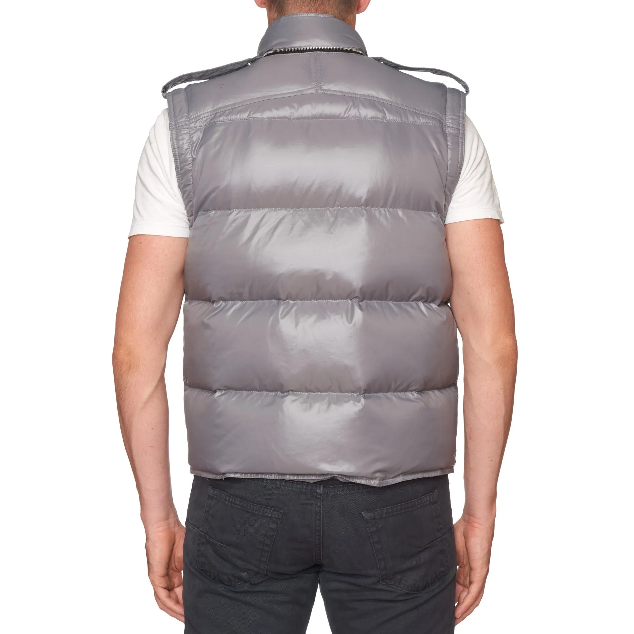 DIOR HOMME Gray Goose Down Vest EU 52 US L 8H 2008