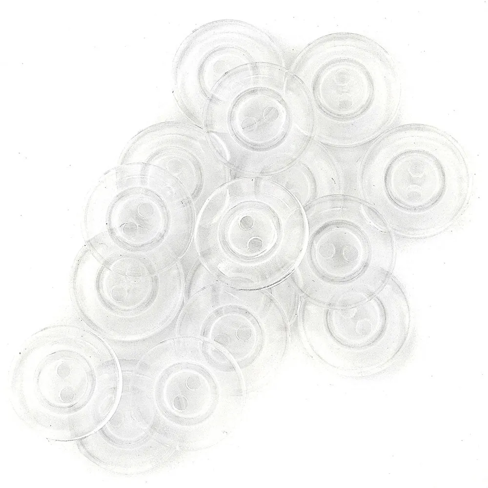 Dritz, Transparent Buttons (16pc) - 17mm