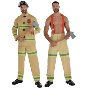 Firefighter Costume for Adults, Jacket and pants