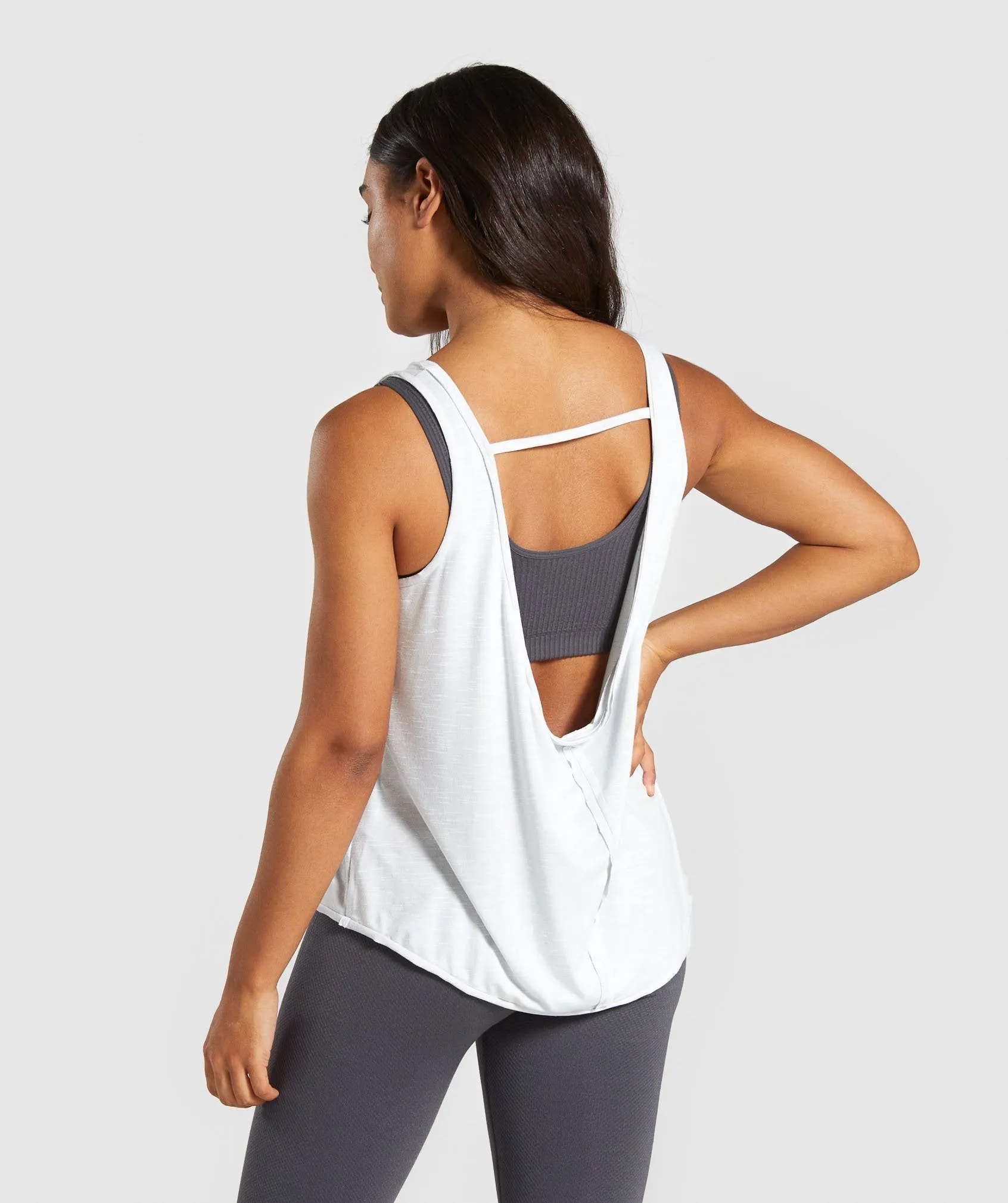 Gymshark Power Down Vest - Light Grey