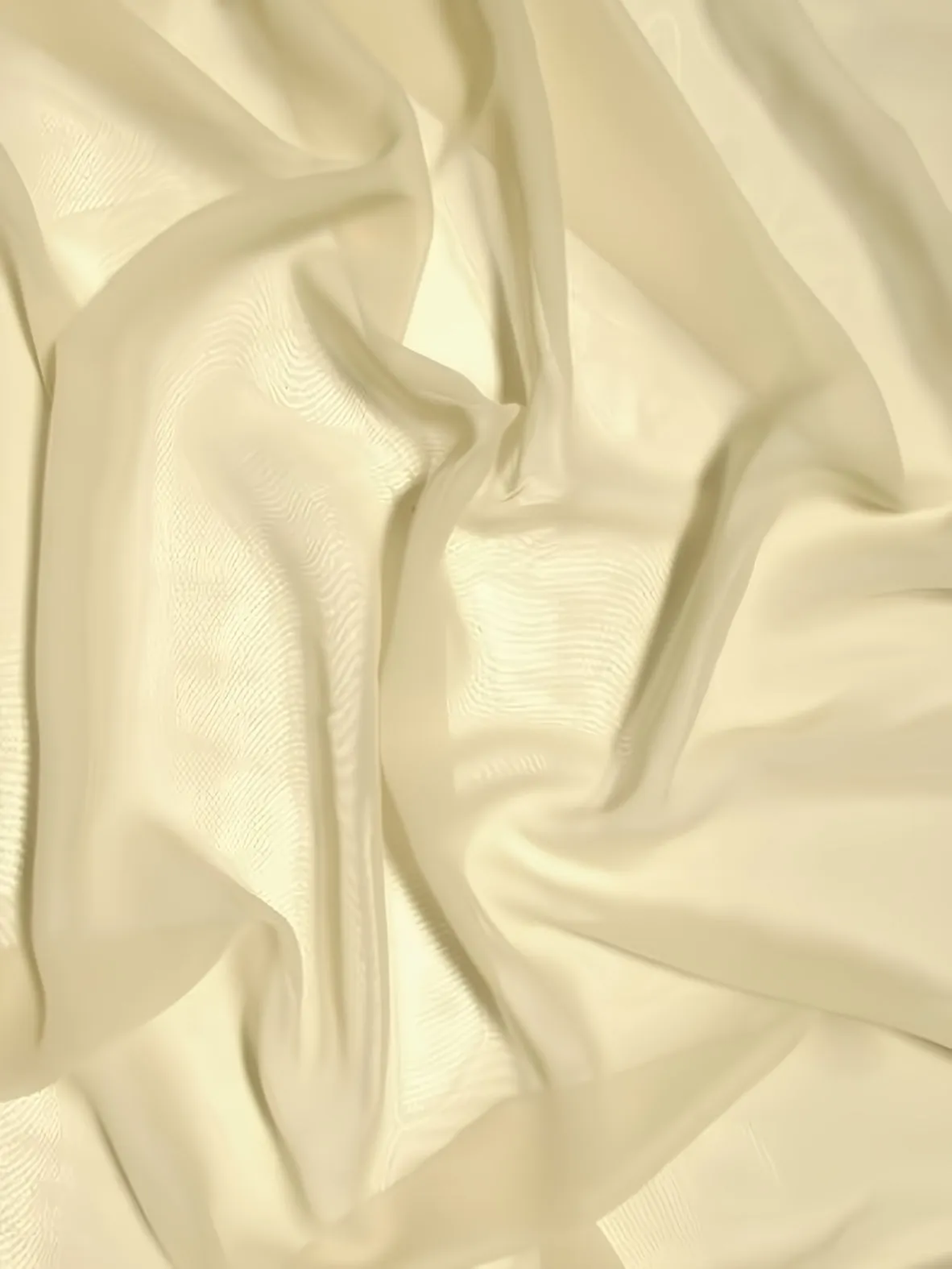 High Multi Chiffon By The Roll - 20 Yard Bolt - Ivory