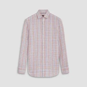 Julian Multi Check Linen Shirt