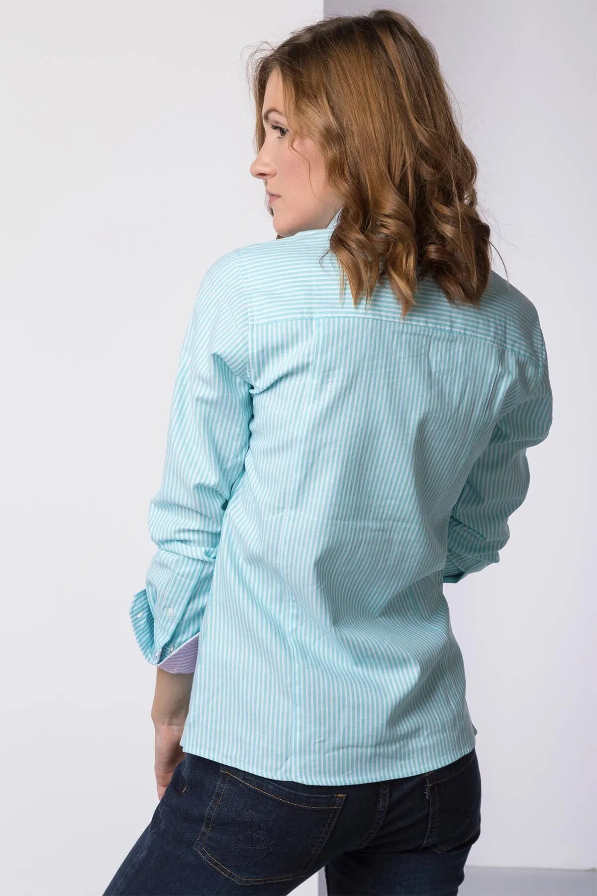 Ladies Striped Shirt - Matilda Mint