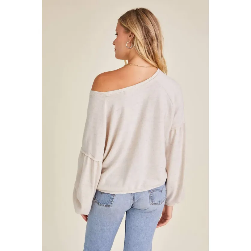 Maeven Cozy Off Shoulder