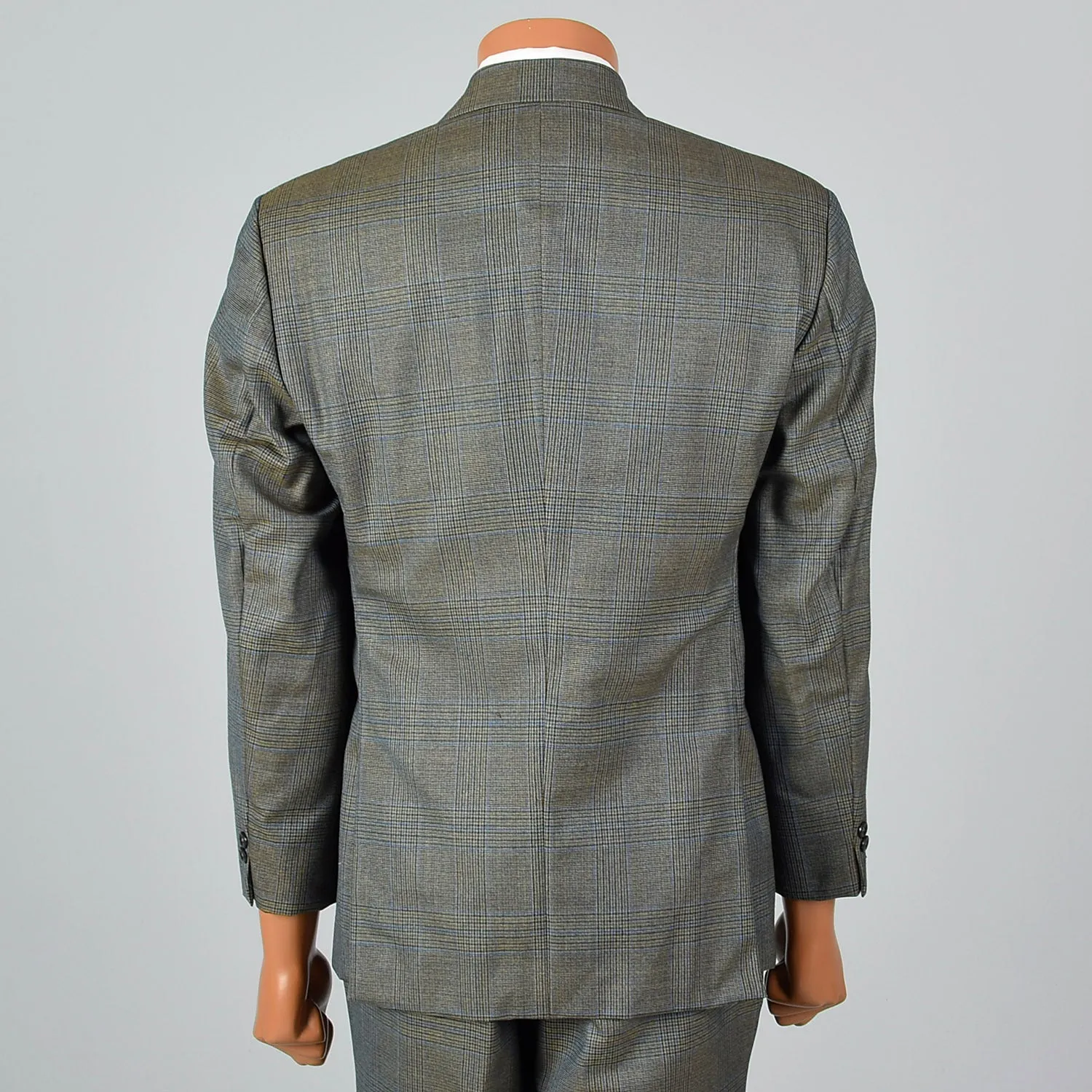 Medium 1960s Green Plaid Suit