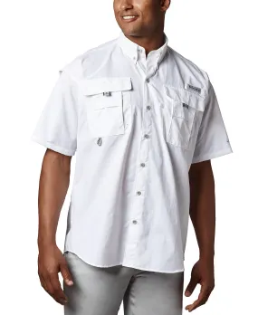 Men's short sleeve shirt big & tall bahama ii Columbia, white