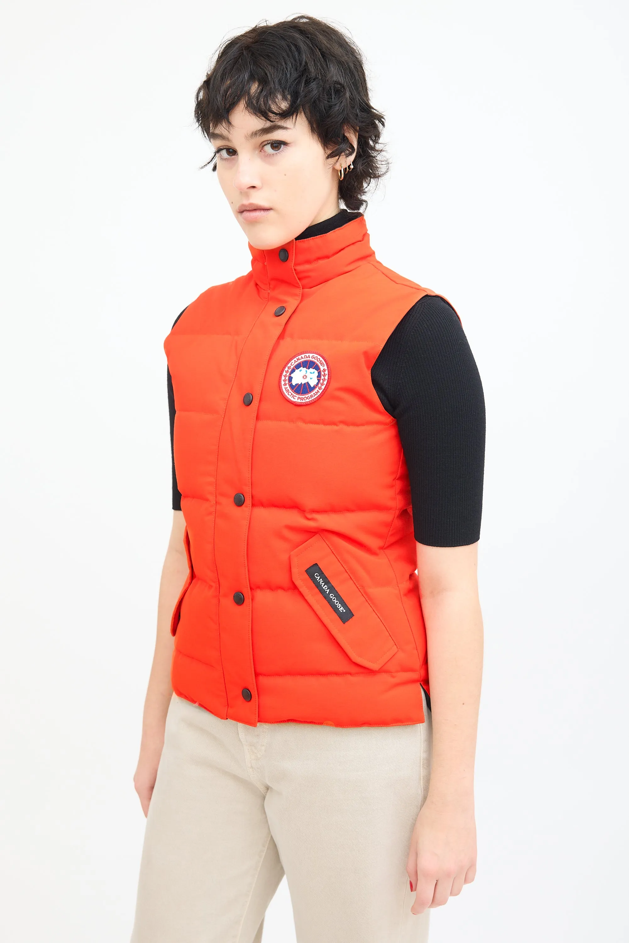 Monarch Orange Freestyle Down Vest