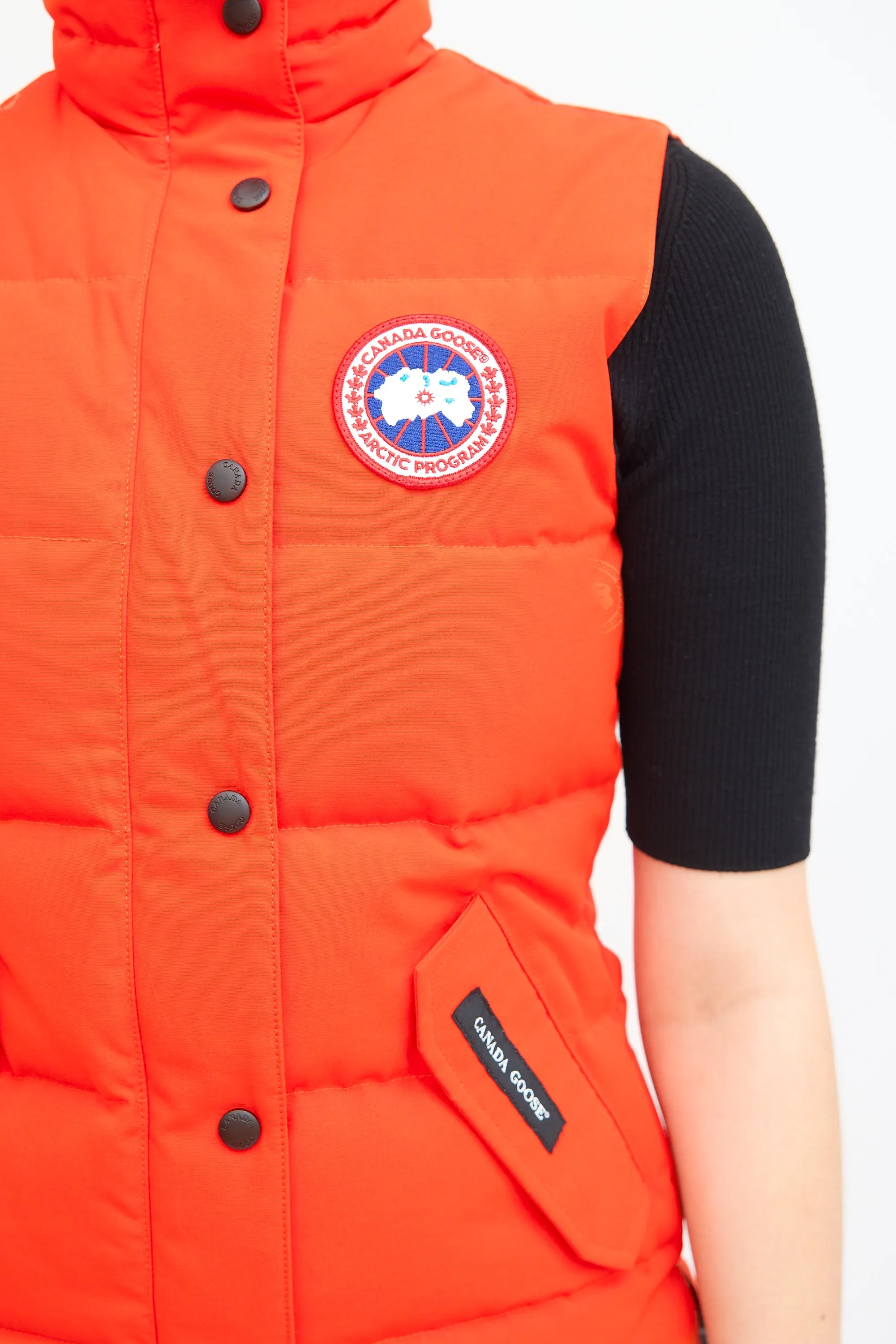 Monarch Orange Freestyle Down Vest