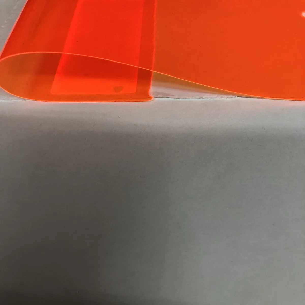 Orange Marine PVC Tinted Plastic Vinyl Fabric