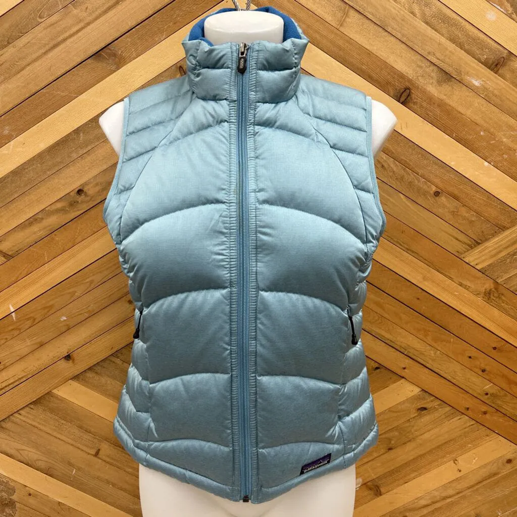 Patagonia - Women's Down Vest - MSRP $195: Blue-women-MD