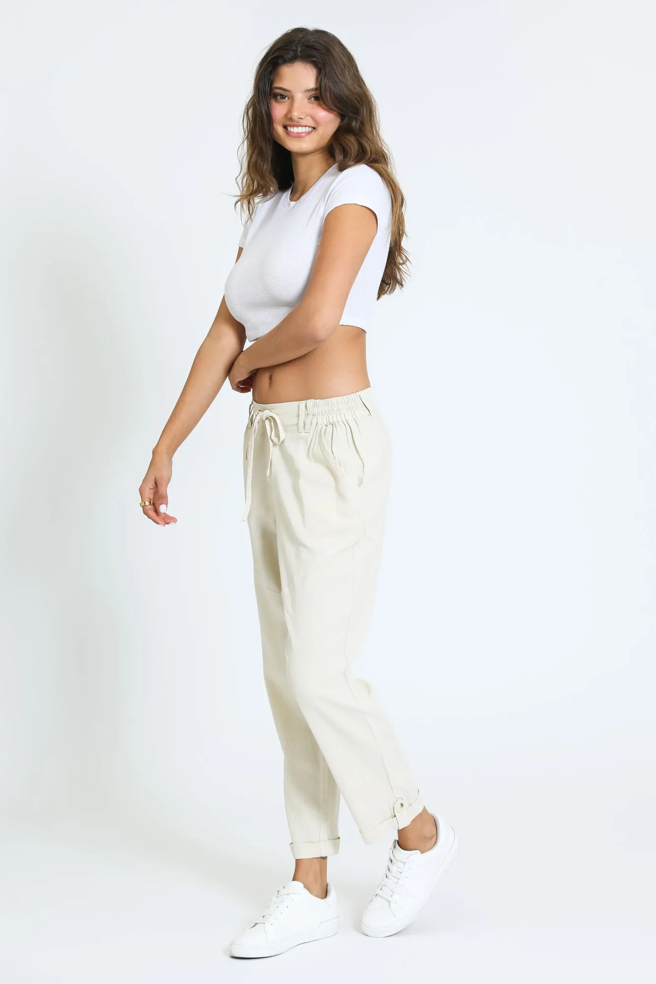 PULL ON CONVERTIBLE PANT - KHAKI