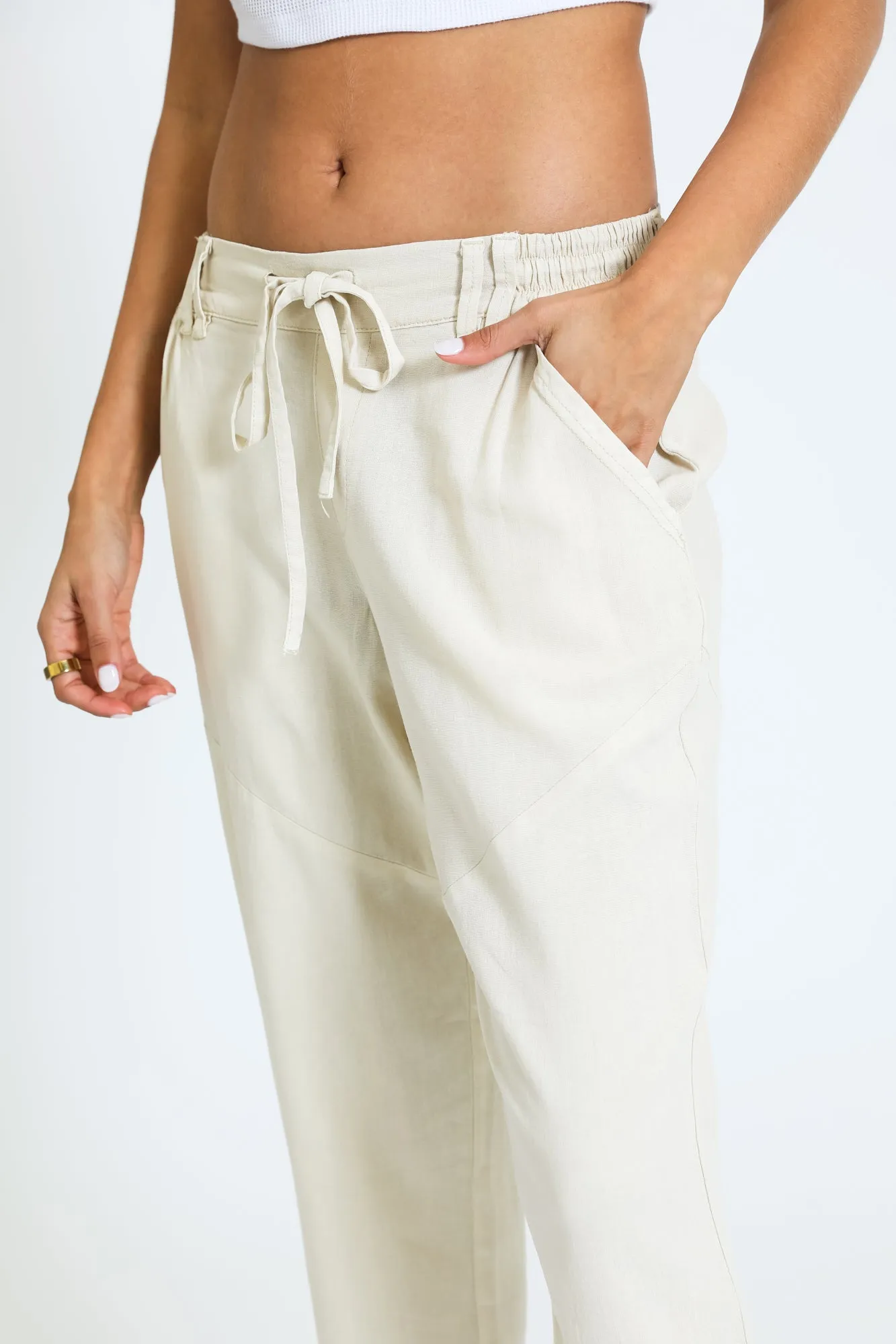 PULL ON CONVERTIBLE PANT - KHAKI