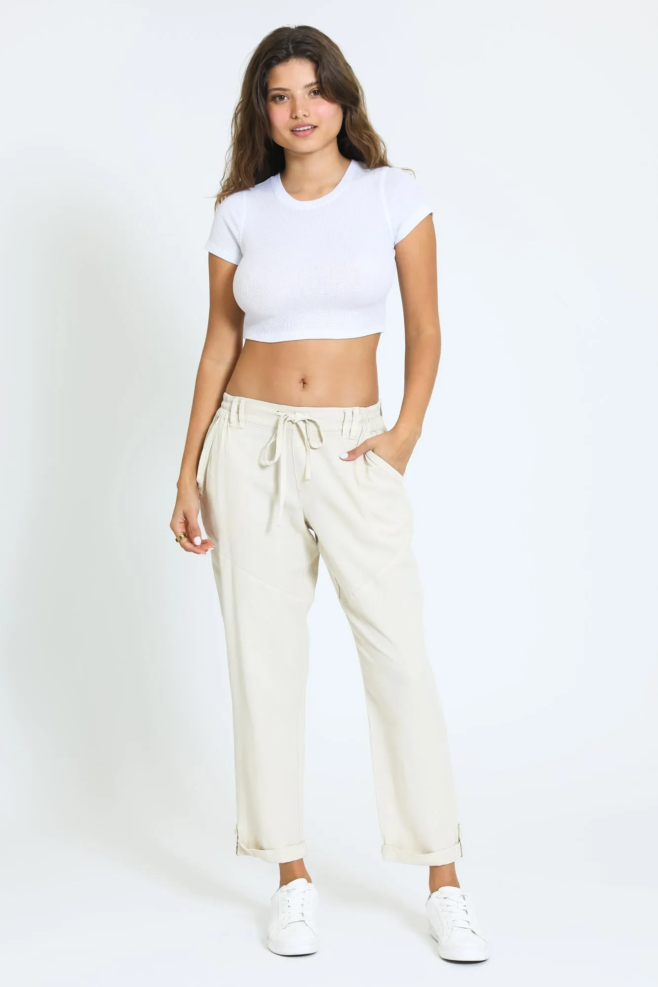 PULL ON CONVERTIBLE PANT - KHAKI