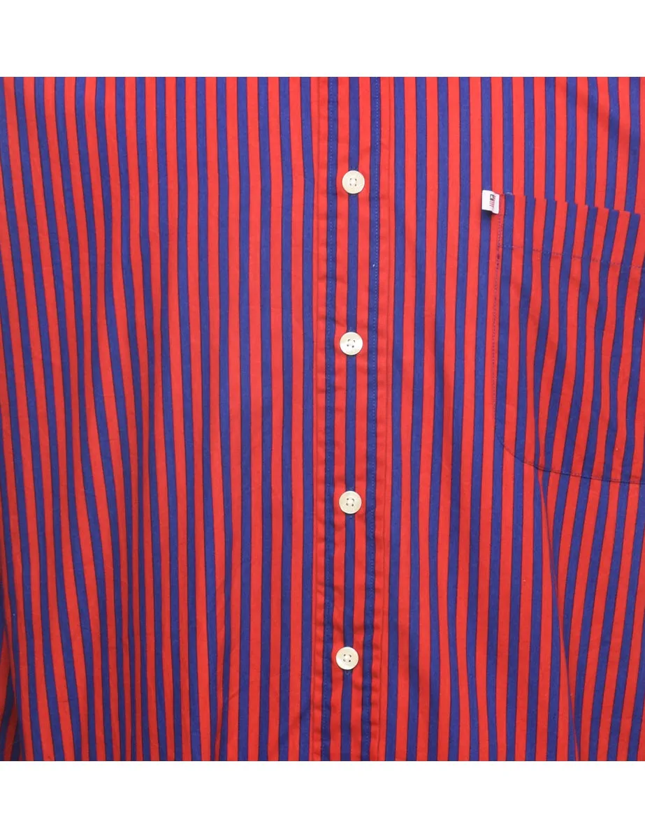 Ralph Lauren Red & Blue Striped Shirt - XL