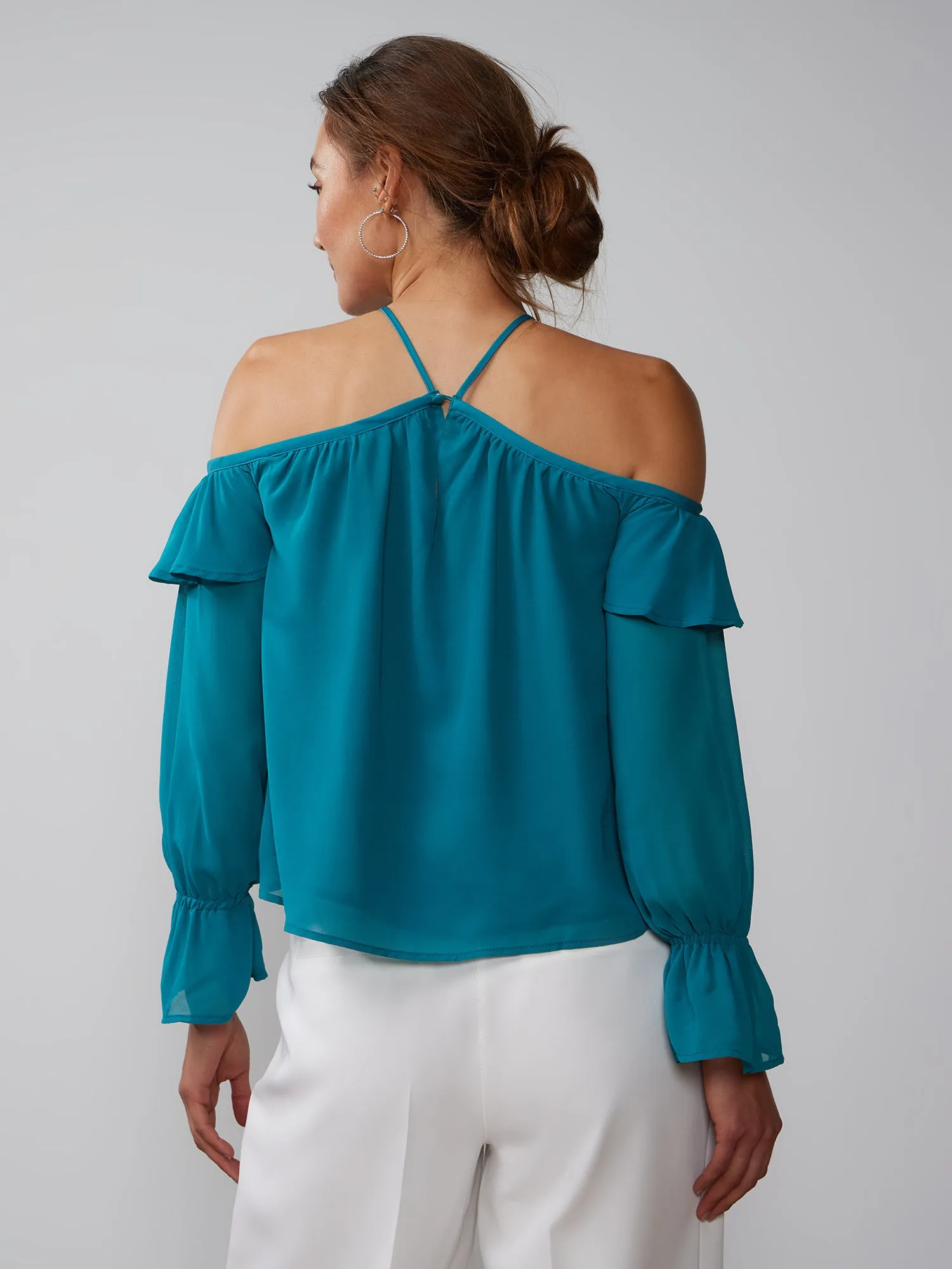 Ruffled Off Shoulder Top