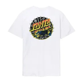 Santa Cruz Kendall Wolf Dot T-Shirt White