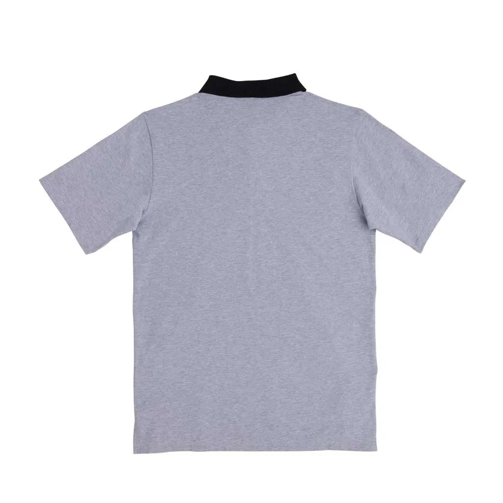 Santa Cruz Oval Dot S/S Polo Top - Heather Grey