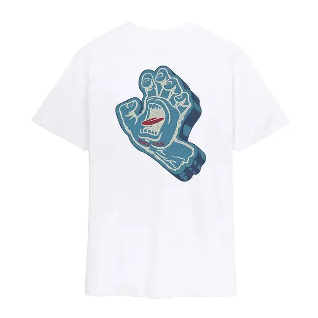 Santa Cruz Screaming Foam Hand T-Shirt White