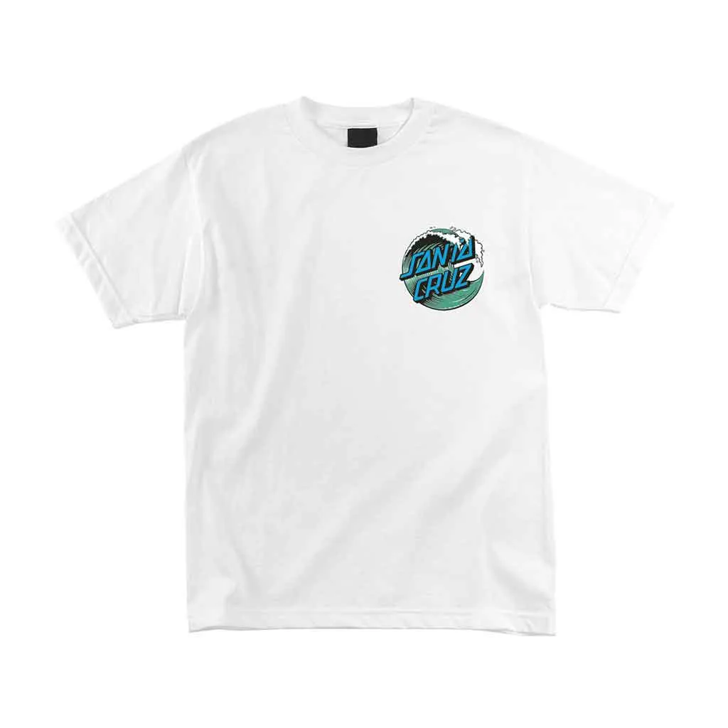 Santa Cruz Wave Dot Regular S/S Tee - White