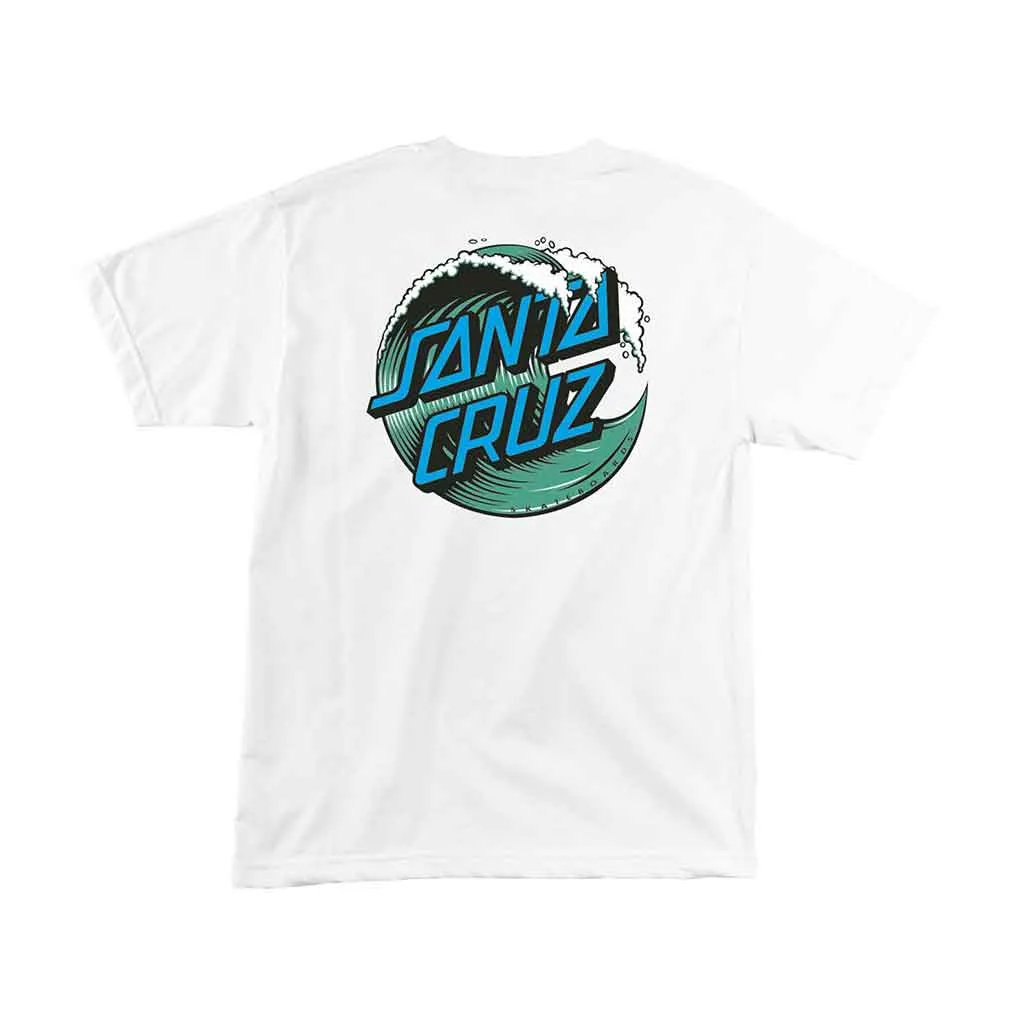 Santa Cruz Wave Dot Regular S/S Tee - White