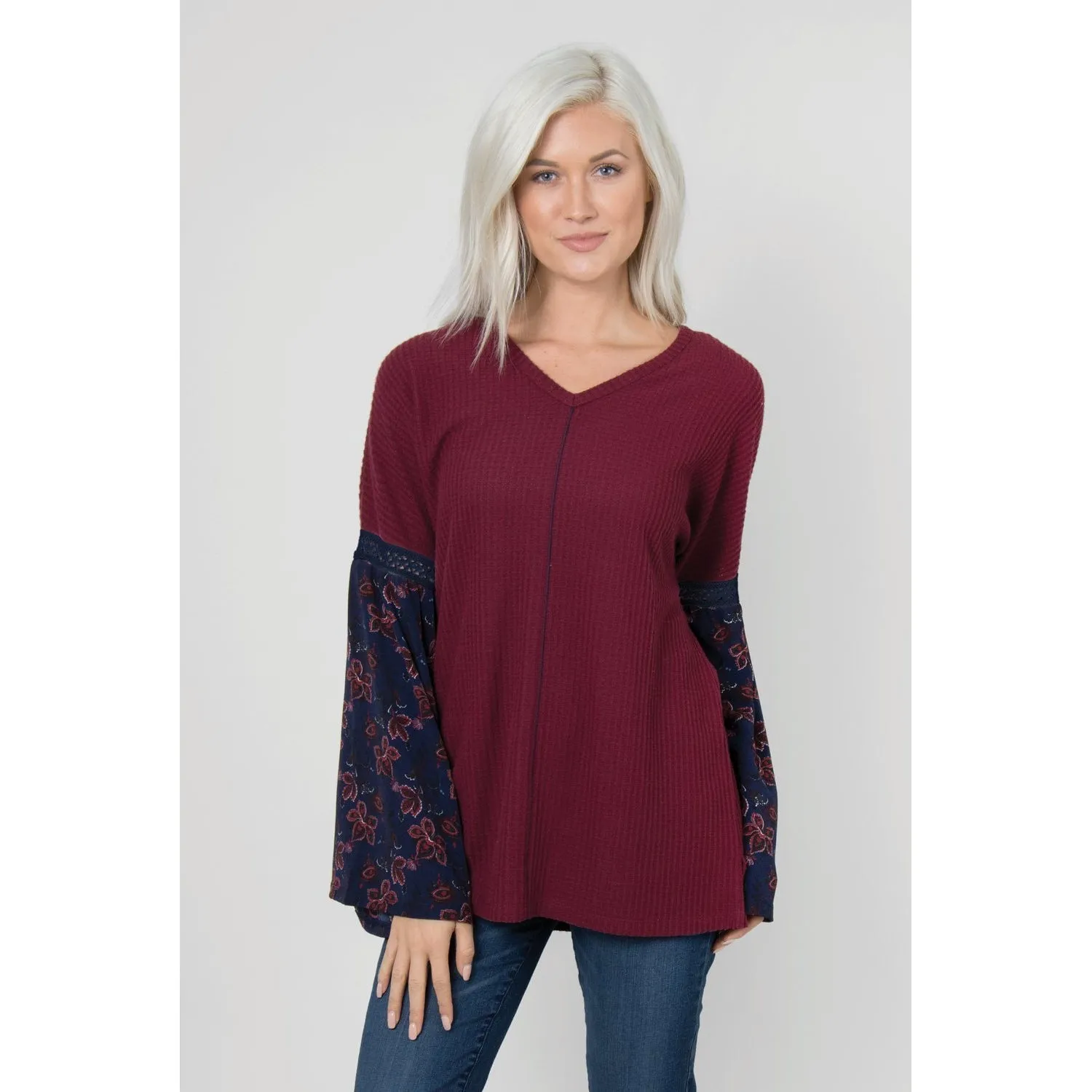 Simply Noelle Dream Big Top With a Bell Sleeve