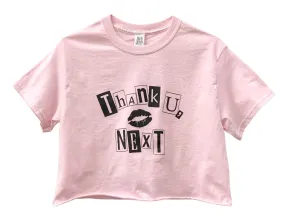 Thank U, Next Light Pink Graphic Unisex Cropped Tee