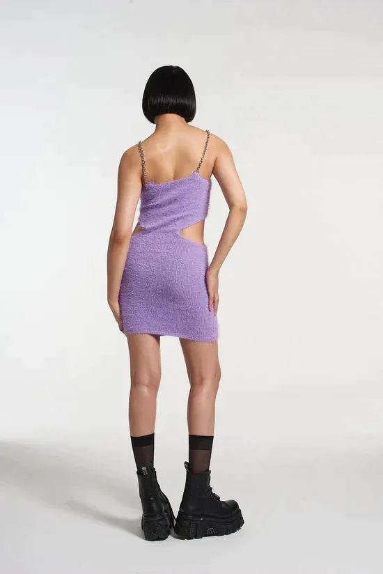 VENUS FLUFFY MINI CUT OUT DRESS