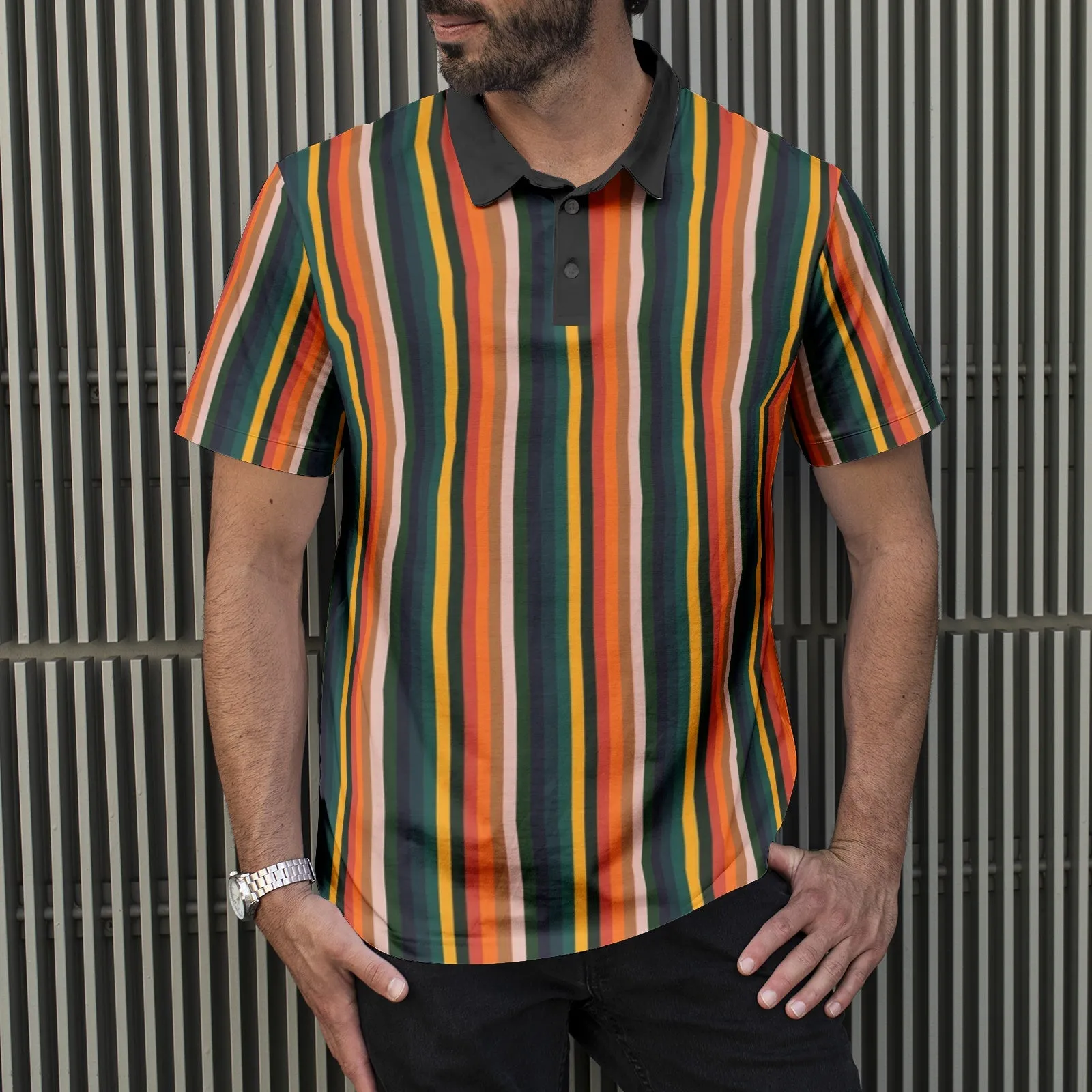 Vintage Striped Polo Shirts