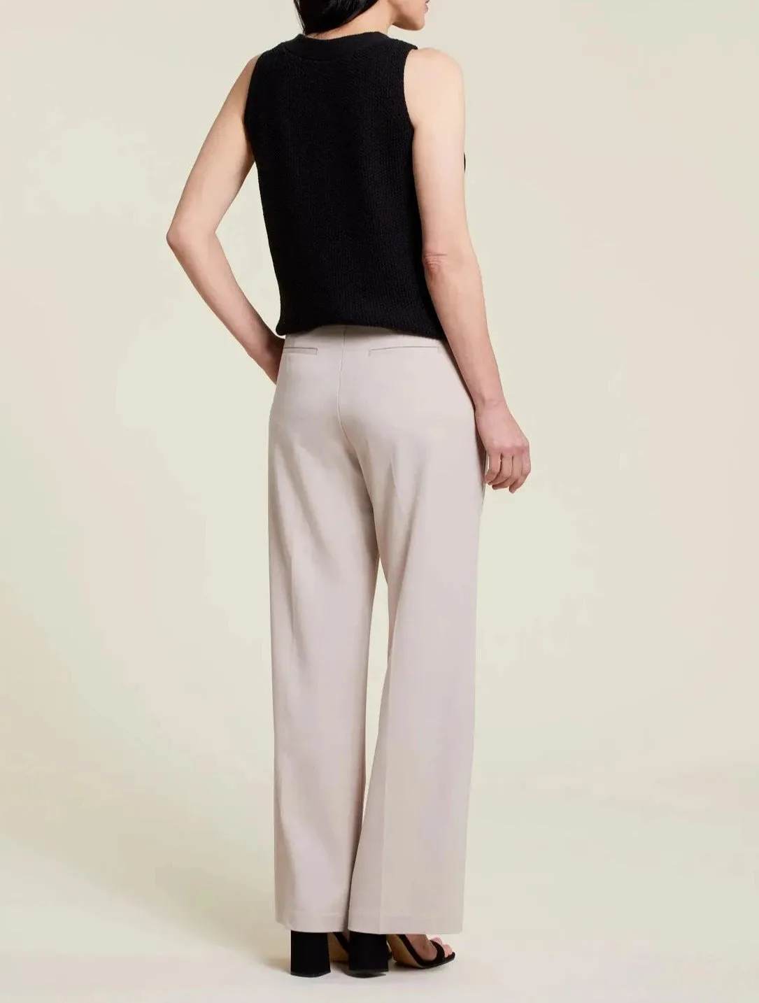 Wide Leg Pleated Trouser